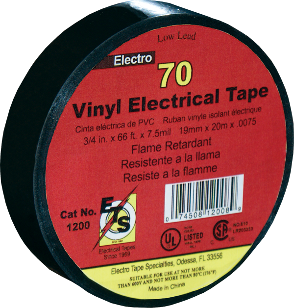 Vinyl Electrical Tapes, Cold Weather Flame Retardant | Electro Tape Inc