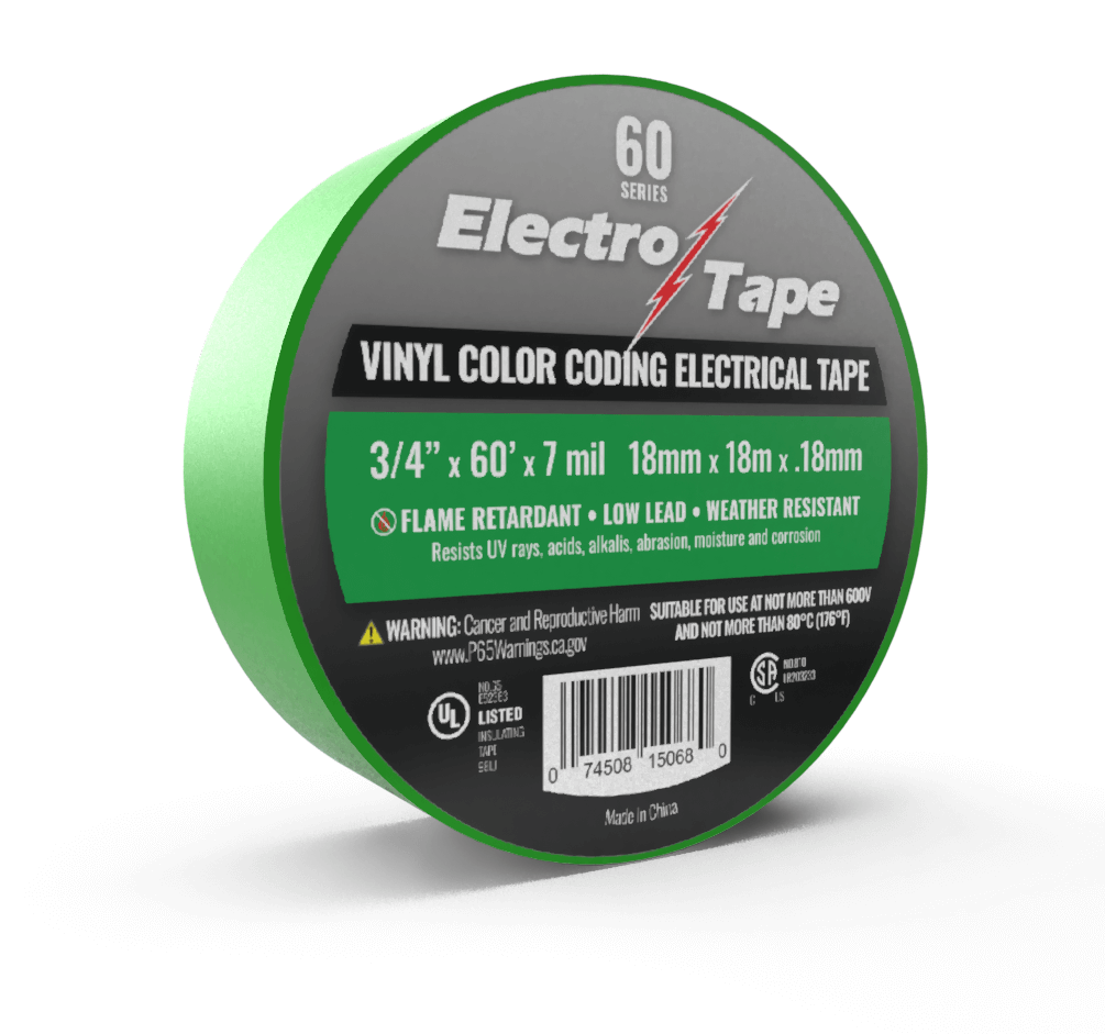 Green Electrical Tape Bulk Wholesale