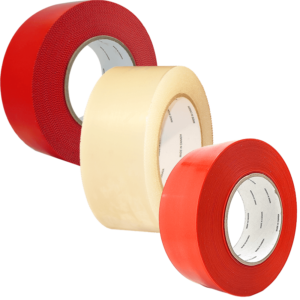 Polyethylene Tape Rubber Adhesive Red Clear Bulk Wholesale