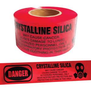 Crystalline Silica Barricade Danger Tape Bu